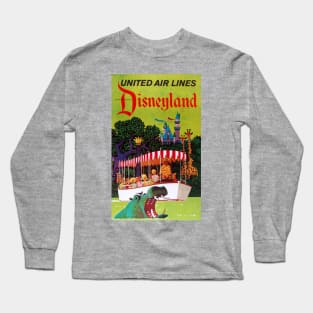 Vintage Travel Poster - Famous Amusement Park Long Sleeve T-Shirt